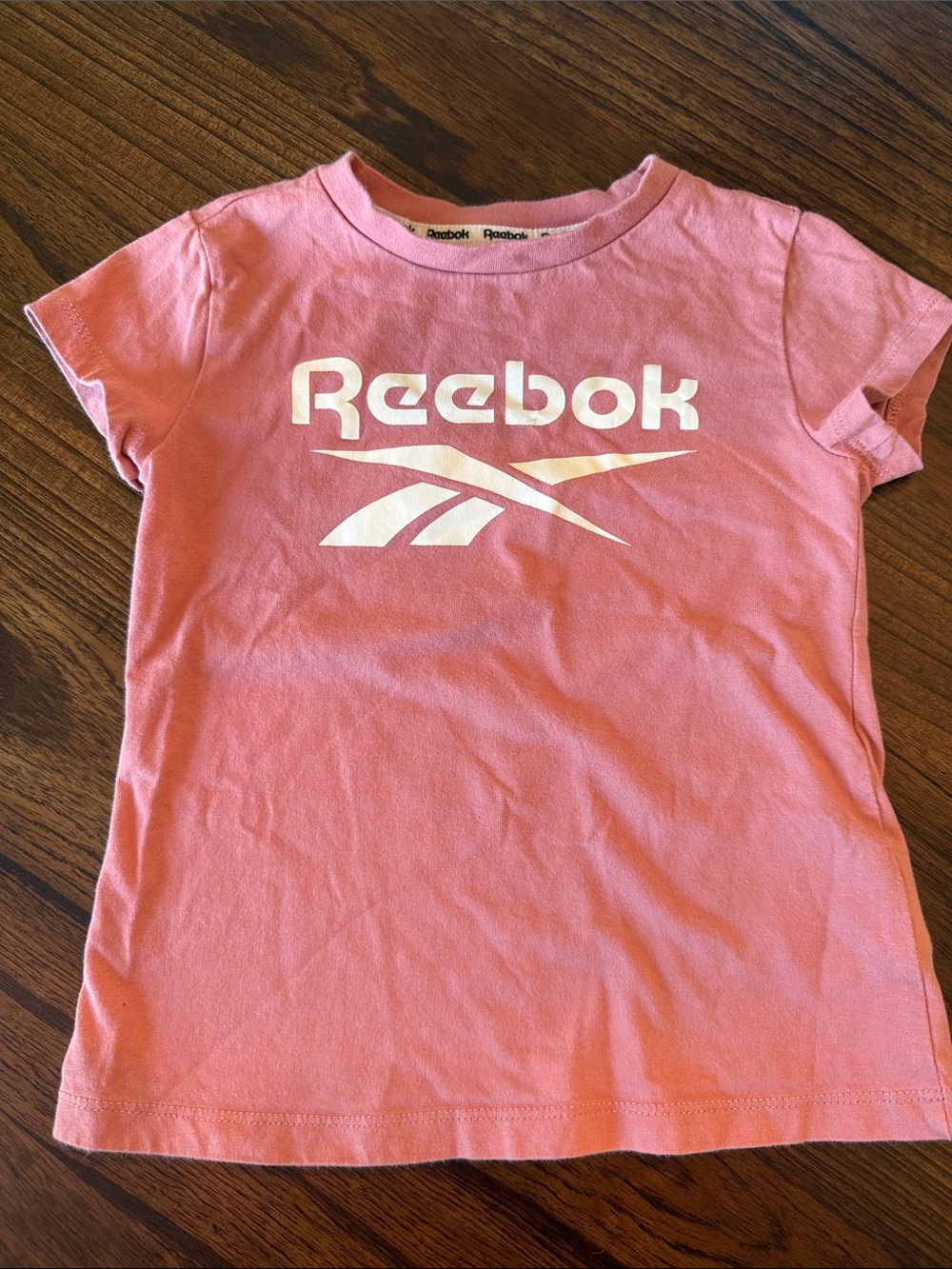 Reebok Pink Short Sleeve Logo Tee